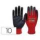 GUANTES DE NITRILO SAFETOP FIT-O-LITE DOTS PUNTOS EN LA PALMA TALLA 10