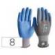 GUANTES DE NITRILO SAFETOP BIATEX ALIMENTARIO Y ANTICALORICO COLOR AZUL TALLA 8