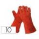 GUANTES DE SOLDADOR SAFETOP ESSEN 35 CM COLOR ROJO TALLA 10