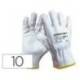 GUANTES DE PIEL SAFETOP ABA STANDARD EN388 100 C COLOR BLANCO TALLA 10
