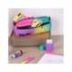 ESTUCHE PORTATODO MILAN CUADRADO 2 CREMALLERAS SUNSET 210X85X61 MM