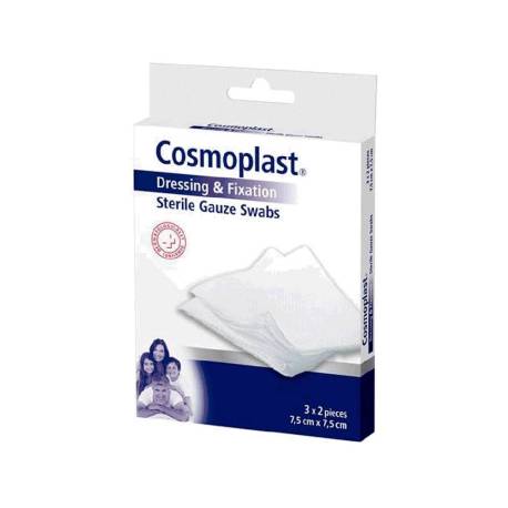 GASA ESTERILIZADA COSMOPLAST UNIVERSAL 75X75 MM CAJA DE 6 UNIDADES
