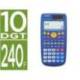 CALCULADORA CASIO FX-55 PLUS CIENTIFICA 240 FUNCIONES PANTALLA DE CUATRO LINEAS SOLAR Y PILA
