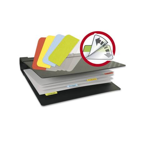 BANDERITAS SEPARADORAS RIGIDA TARIFOLD REMOVIBLE 12X40 MM PACK DE 48 UNIDADES COLORES SURTIDOS