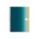 CUADERNO ESPIRAL MIQUELRIUS DIN A4 120 HOJAS 70 GR CUADRO 5 MM TAPA POLIPROPILENO AURORA ICELAND