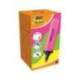 ROTULADOR BIC FLAT FLUORESCENTE ROSA NEON CAJA DE 12 UNIDADES