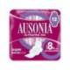 COMPRESA AUSONIA ULTRAFINA SUPER CON ALAS CAJA DE 12 UNIDADES