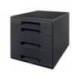 FICHERO CAJONES DE SOBREMESA LEITZ RECYCLE 4 CAJONES COLOR NEGRO 287X270X363 MM