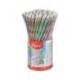 LAPIZ DE GRAFITO MAPED PLASTICO GLITTER DECO HB CON GOMA COLORES SURTIDOS