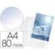 FUNDA MULTITALADRO DURABLE PREMIUM DIN A4 POLIPROPILENO 80 MC CRISTAL BOLSA DE 100 UNIDADES