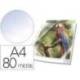 FUNDA MULTITALADRO DURABLE PREMIUM DIN A4 POLIPROPILENO 80 MC CRISTAL CON BORDE COLOR BLANCO BOLSA DE 10 UNIDADES