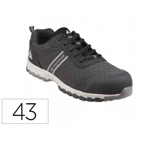 ZAPATO DE SEGURIDAD DELTAPLUS BOSTON DEPORTIVO POLIESTER CON REFUERZO TPU SUELA SELLADA NEGRO TALLA 43