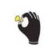 GUANTES DELTAPLUS POLIESTER IMPREGANDO LATEX PALMA Y DEDOS NARANJA FLUOR/NEGRO TALLA 9
