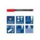 ROTULADOR STAEDTLER LUMOCOLOR RETROPROYECCION PUNTA DE FIBRA PERMANENTE 318 CAJA DE 10 UNIDADES COLORES SURTIDOS