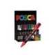 ROTULADOR UNI-BALL POSCA PC5M PINTURA BASE AL AGUA 1,8-2,5 MM EXPOSITOR 36 UNIDADES COLORES SURTIDOS