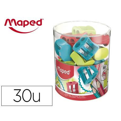 SACAPUNTAS PLASTICO MAPED VIVO 2 USOS COLORES SURTIDOS