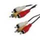 Cable RCA marca Mediarange longitud 3 metros audio y video 2 conectores