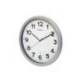 RELOJ MAUL STEP DE PARED REDONDO 20 CM DIAMETRO ELECTRICO COLOR PLATA