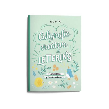 CUADERNO RUBIO LETTERING CALIGRAFIA CREATIVA NATURALEZA Y MEDIO AMBIENTE