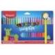 ROTULADOR MAPED COLOR PEPS LONG LIFE LAVABLE PUNTA MEDIA CAJA DE 24 UNIDADES COLORES SURTIDOS