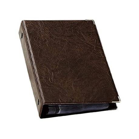 Tarjetero Durable polipropileno color marron 57x90mm