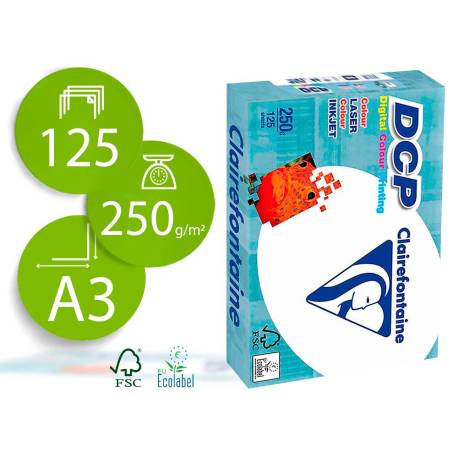 125 Hojas NO ES TAMAÑO FOLIO Papel multifuncion laser color DCP Din A3 250 g/m2