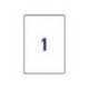 Etiquetas adhesivas marca Avery din A4 imprimibles transparente 210x297 mm