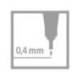 Rotulador Stabilo point 88/040 rojo neon