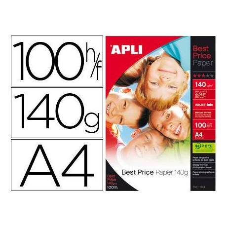 Papel foto Apli Glossy 140 g/m2