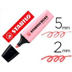 Rotulador Stabilo Boss Pastel Rubor Rosa