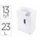 Destructora de Documentos HSM Shredstar X13 Corte en partículas 13 Hojas 23L Nivel seguridad P-4 en Blanco