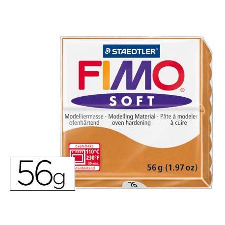Pasta para modelar Staedtler Fimo soft Color cogñac 56 gr
