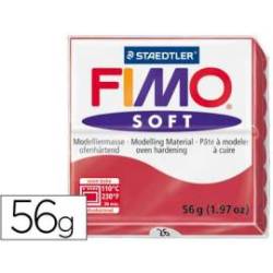 Pasta para modelar Staedtler Fimo Soft rojo cereza 56 gr