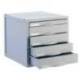 Modulo 5 cajones sobremesa marca Archivo 2000 gris