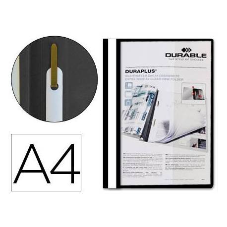 Carpeta dossier fastener duraplus Durable Din A4 color negro
