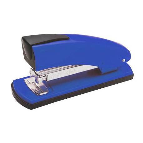 Grapadora Petrus 2001p azul capacidad 20 hojas.