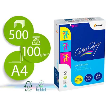 Papel multifuncion Mondi Color Copy A4 100 gr/m2 Satinado