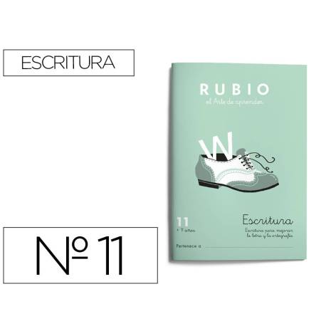 Cuaderno Rubio Escritura nº 11 Escritura para mejorar la letra y la ortografía con letra continua