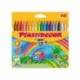 Lapices cera Plastidecor caja de 18 unidades colores surtidos