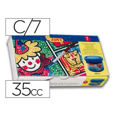 Tempera Jovi surtido 7 colores 40 cc