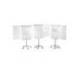 Pizarra Blanca Magnetica Movil con ruedas 68x104 cm Rocada