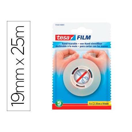 Cinta adhesiva Tesafilm Sin uso de tijeras 25m x 19mm