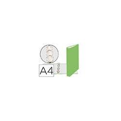 Carpeta Exacompta carton verde anis 4 anillas