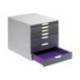 Fichero cajones Durable plastico aplilables 7 cajones color gris