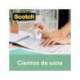 Cinta adhesiva marca Scoth-Magic invisible pack de 9 rollos