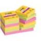 Post-it ® Bloc de notas adhesivas super sticky varios colores 47,6 x 47,6 mm 90 hojas pack 12 blocs