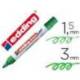 Rotulador Edding 660 verde recargable para pizarra blanca