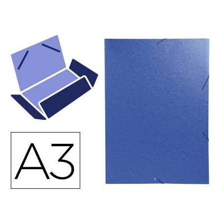 Carpeta de gomas Exacompta Din A3 azul