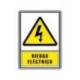 PICTOGRAMA ARCHIVO 2000 RIESGO ELECTRICO PVC COLOR AMARILLO LUMINISCENTE 210X297 MM