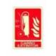 PICTOGRAMA ARCHIVO 2000 CARRO EXTINTOR PVC COLOR ROJO LUMINISCENTE 210X300 MM